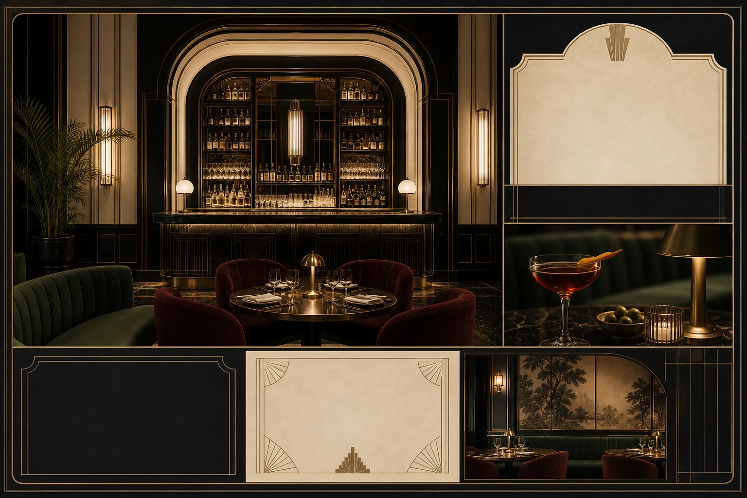 restaurant and bar template preview