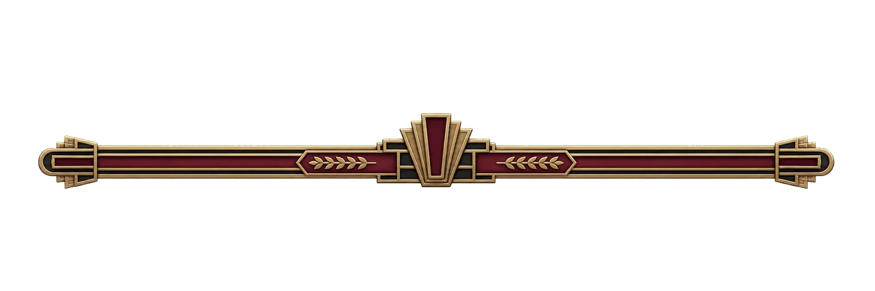 Arc Deco sunburst divider for section headers