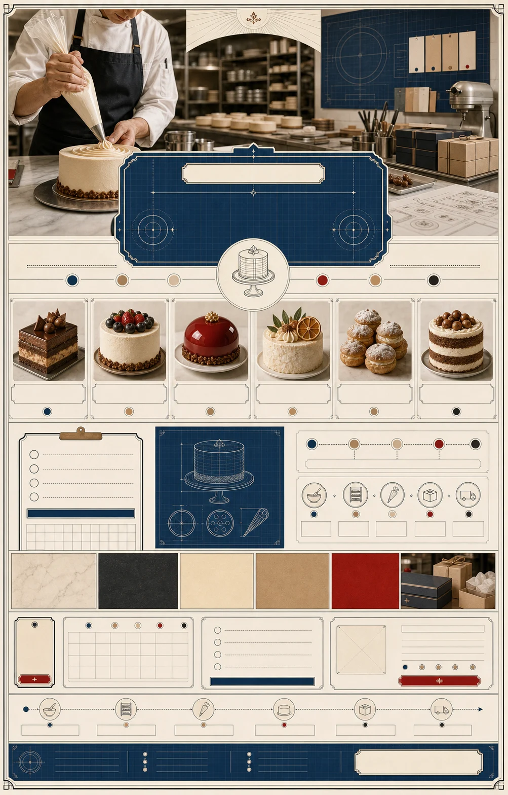 Vertical campaign card for made-to-order bakery lab launch