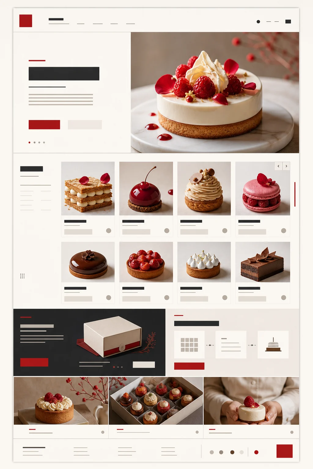 Full-page seasonal launch website template preview