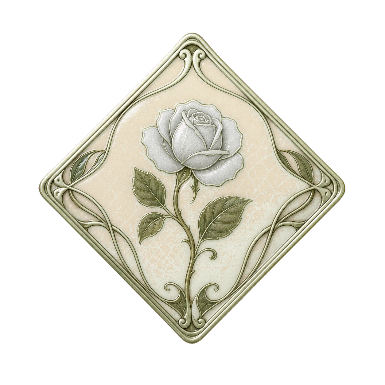 Nouveau Botanica botanical plaque