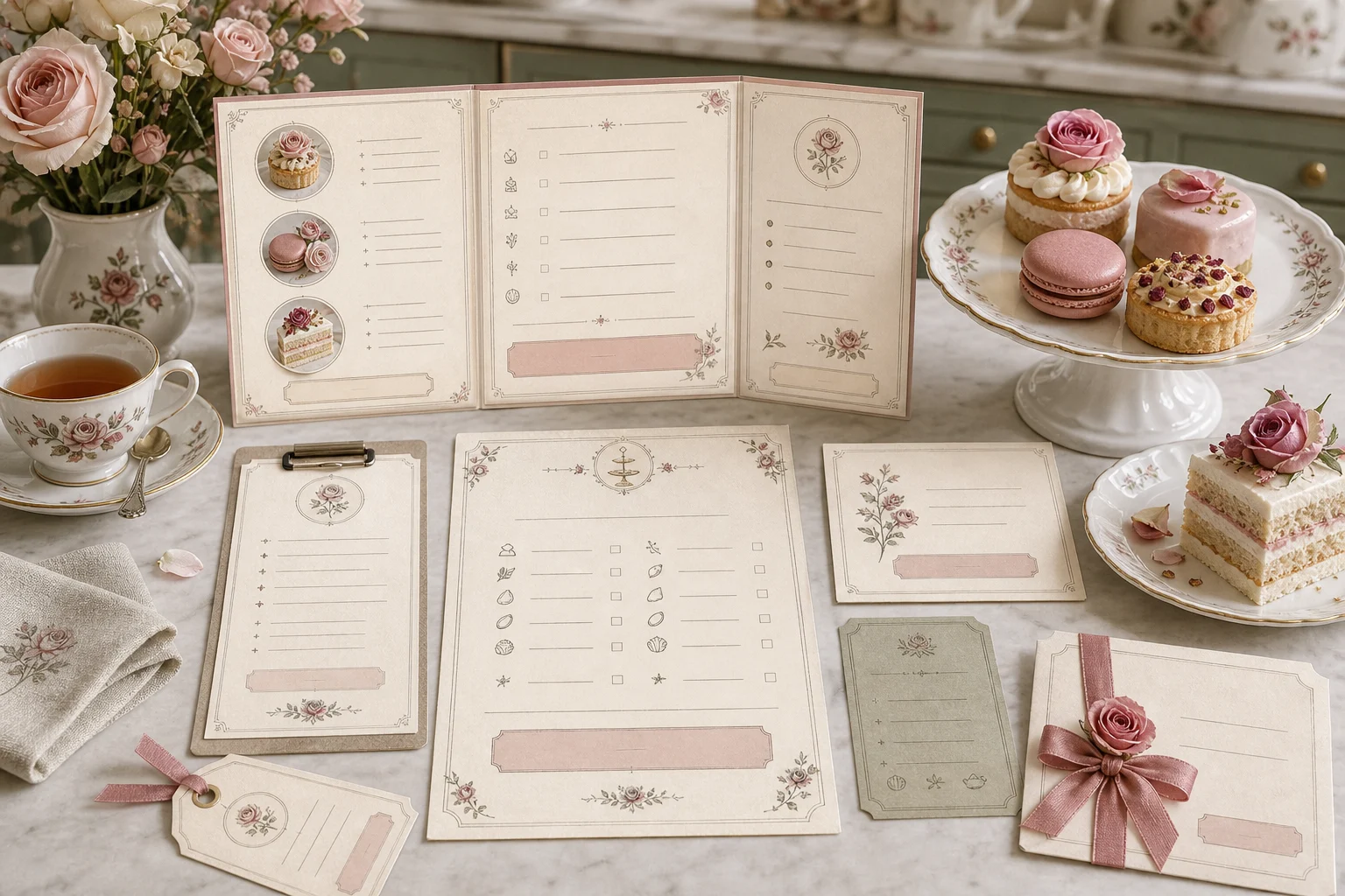 Rose pastry atelier product consultation business scene for Rose Parlour Atelier website imagery
