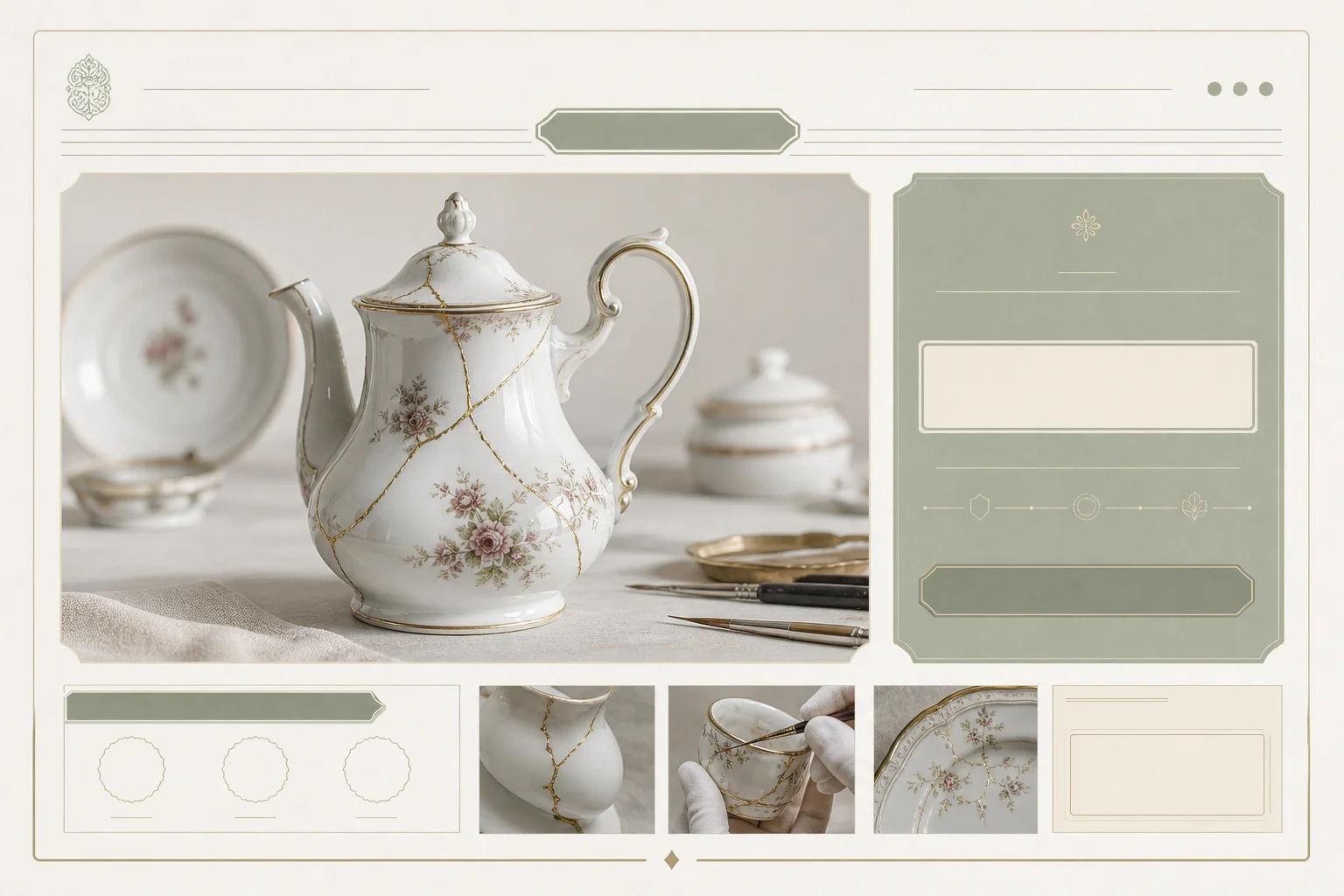 Sage & Porcelain Maison porcelain restoration launch campaign preview