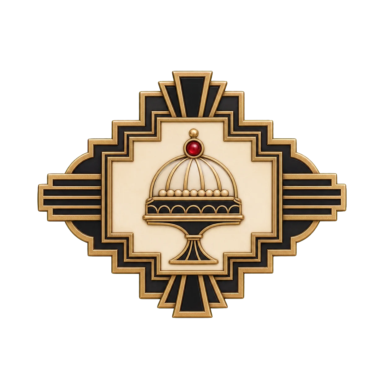 Salon Poster theatre medallion ornament